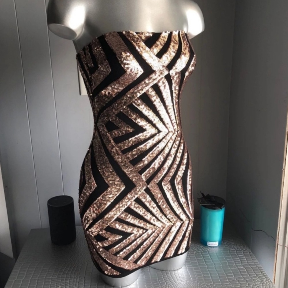 Fashion nova sequenced dress